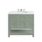 James Martin Vanities Breckenridge 36in Single Vanity, Smokey Celadon w/ 3 CM Ethereal Noctis Top 330-V36-SC-3ENC - alternate 1